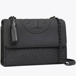 Tory Burch Fleming Bag - Matte Black